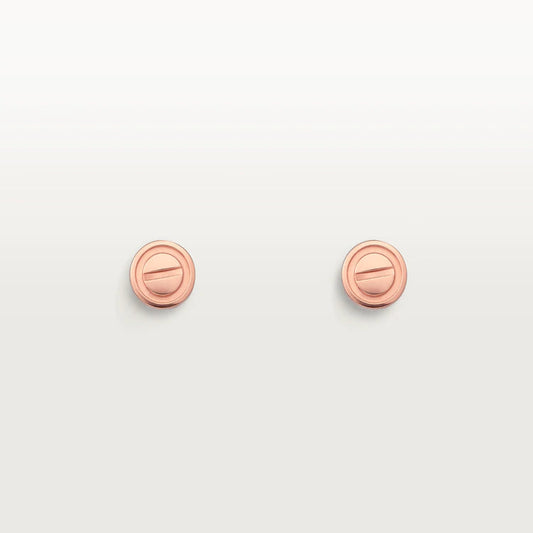 [Jesse jewelry]LOVE EARRINGS PINK GOLD 10MM