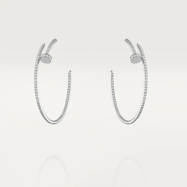 [Jesse jewelry]JUSTE EARRINGS FULL DIAMONDS 1.8MM