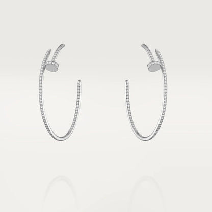 [Jesse jewelry]JUSTE EARRINGS FULL DIAMONDS 1.8MM
