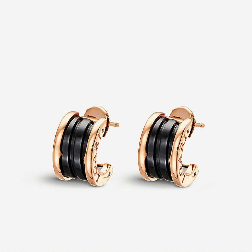 [Jesse jewelry]ZERO 1 PINK GOLD CERAMIC EARRINGS