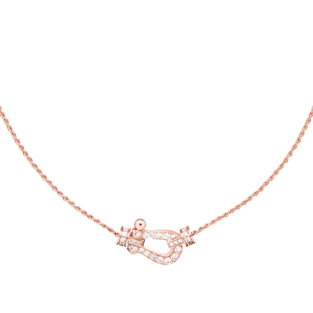 [Jesse jewelry]FORCE 10 PINK GOLD DIAMOND NECKLACE
