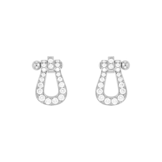 [Jesse jewelry]FORCE 10 FULL DIAMOND STUD EARRINGS MINI MODEL