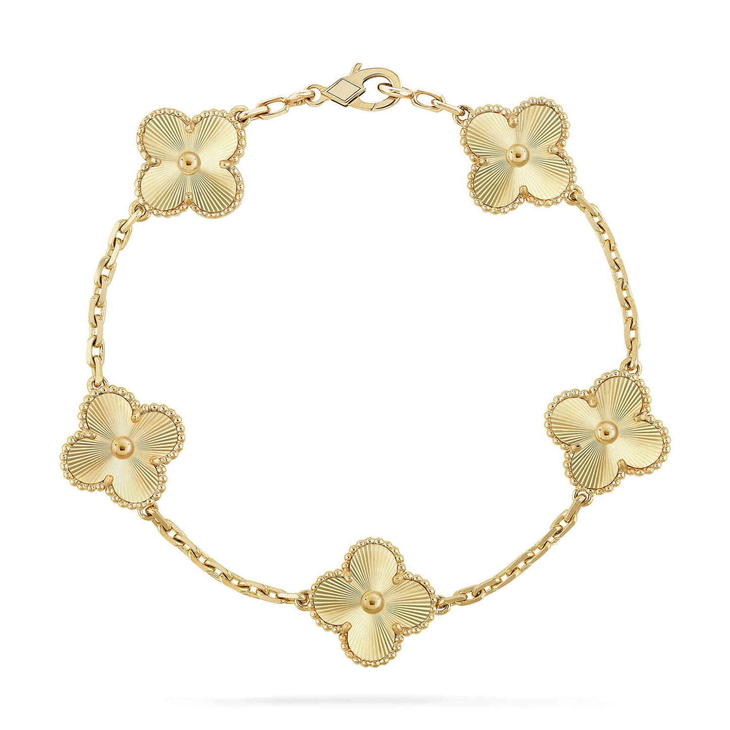 [Jesse jewelry]CLOVER 5 FLOWERS LASER BRACELET