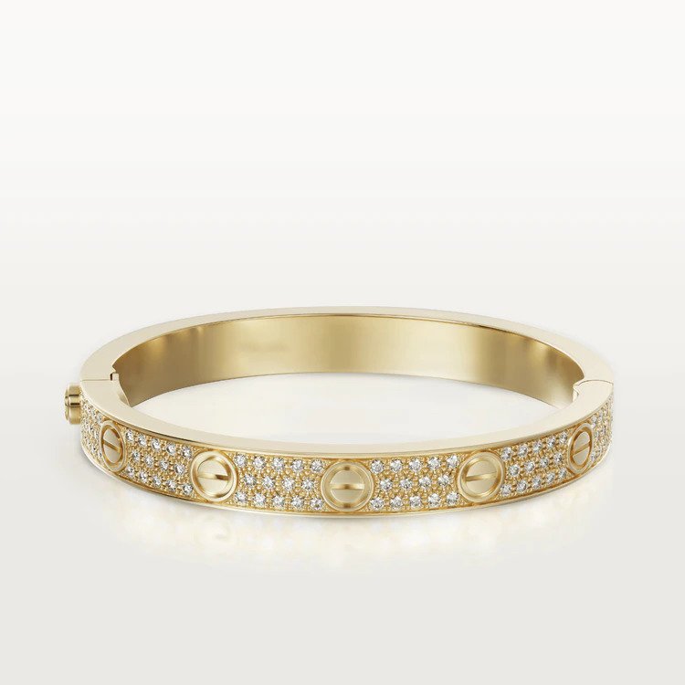 [Jesse jewelry]LOVE BRACELET 6.1MM DIAMOND-PAVED