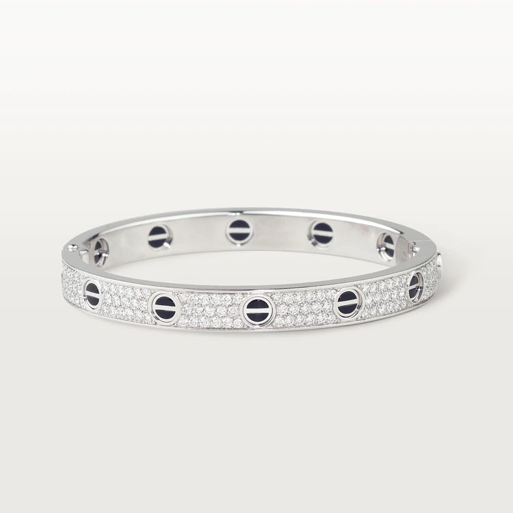 [Jesse Schmuck] LOVE ARMBAND 6,1 MM DIAMANT-PAVED KERAMIK 