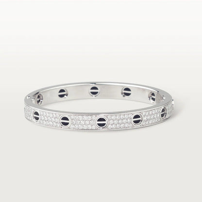 [Jesse Schmuck] LOVE ARMBAND 6,1 MM DIAMANT-PAVED KERAMIK 
