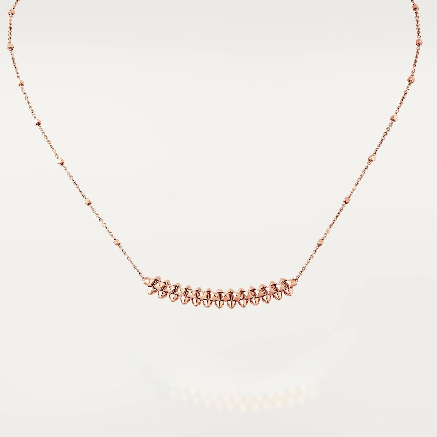 [Jesse jewelry]CLASH PINK GOLD NECKLACE