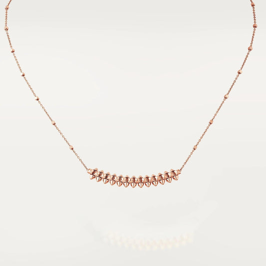 [Jesse jewelry]CLASH PINK GOLD NECKLACE