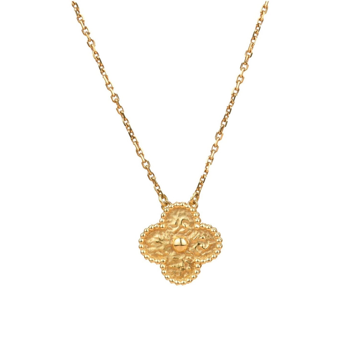 [Jesse jewelry]CLOVER 15MM  BRONZING NECKLACE