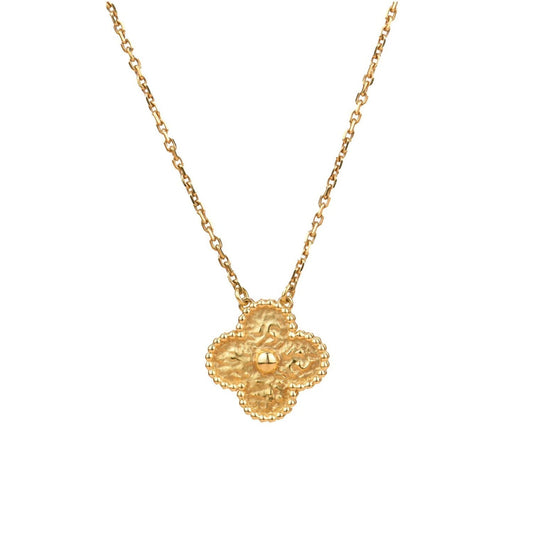 [Jesse jewelry]CLOVER 15MM  BRONZING NECKLACE