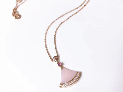 [Jesse jewelry]DREAM NECKLACE PINK MOP DIAMOND