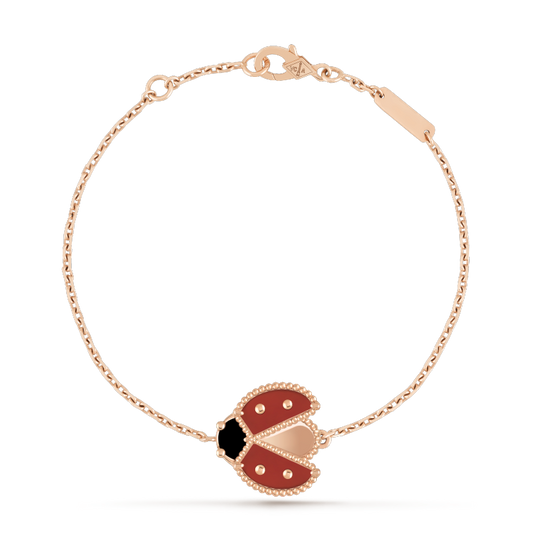 [Jesse jewelry]LUCKY SPRING 1 MOTIF PINK GOLD BRACELET