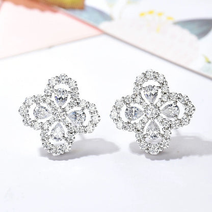 [Jesse jewelry]LOOP EARRINGS FULL MOTIF DIAMOND 16MM
