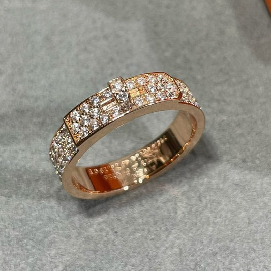 [Jesse jewelry]KELLY PINK GOLD DIAMOND RING