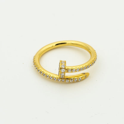 [Jesse jewelry]JUSTE RING 1.8MM GOLD DIAMONDS