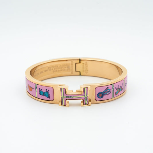 [Jesse jewelry]H PINK GOLD BRACELET PINK CERAMIC
