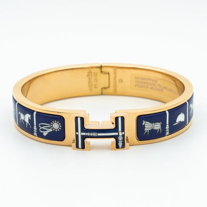 [Jesse jewelry]H BRACELET BLUE CERAMIC