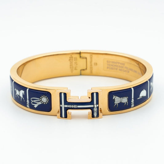 [Jesse jewelry]H BRACELET BLUE CERAMIC
