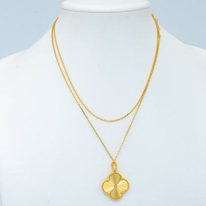 [Jesse jewelry]CLOVER 25MM PEDANT NECKLACE GOLD