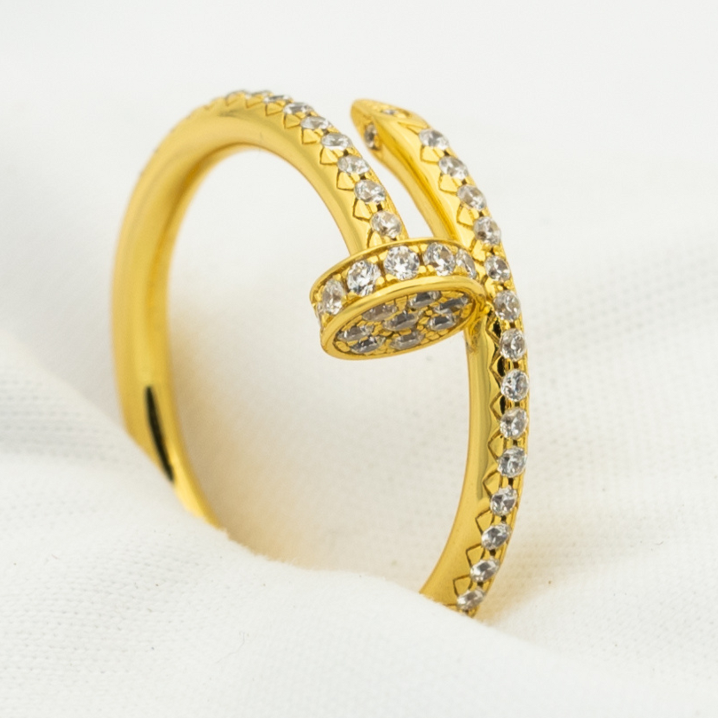 [Jesse jewelry]JUSTE RING 1.8MM GOLD DIAMONDS