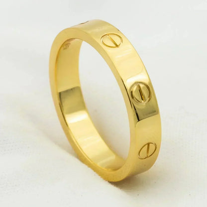 [Jesse jewelry]LOVE RING 4MM 1 DIAMOND GOLD