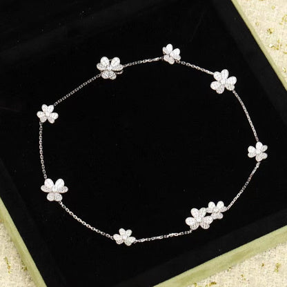 [Jesse jewelry]FRIVOLE SILVER 9 FLOWERS NECKLACE