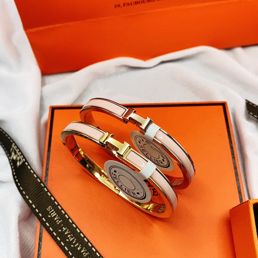 [Jesse jewelry]CLASSIC HM CLIC  PINK 8MM ENAMEL BRACELET