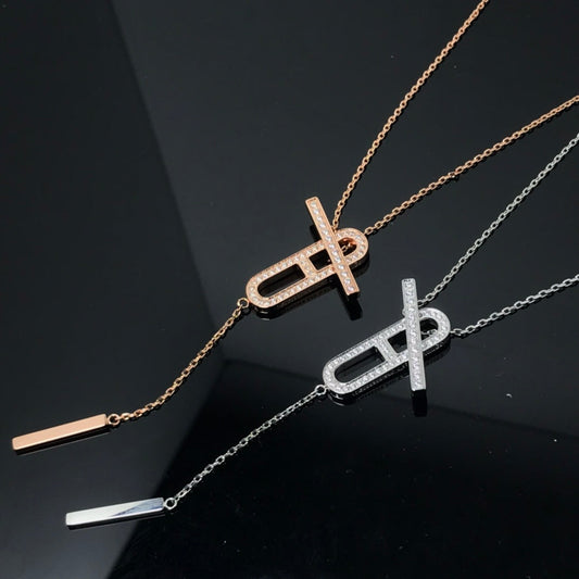 [Jesse jewelry]HM NECKLACE PLATINUM ROSE GOLD DIAMOND