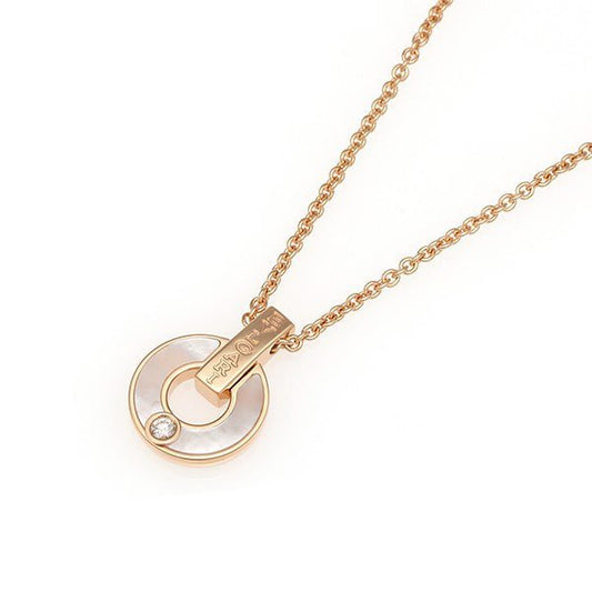 [Jesse jewelry]GARI NECKLACE PINK GOLD MOP