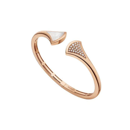 [Jesse jewelry]DREAM BRACELET OPEN PINK GOLD MOP DIAMOND