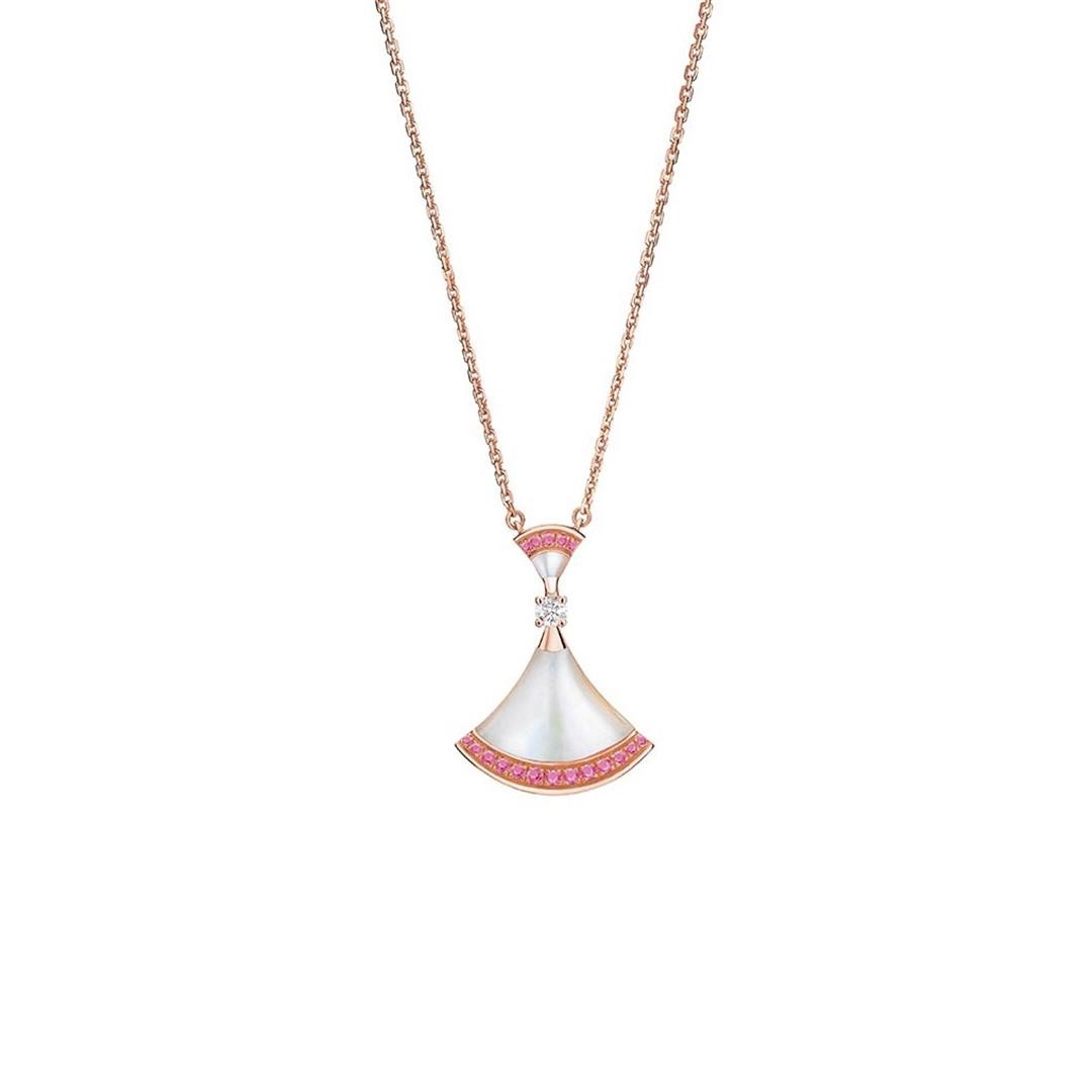 [Jesse jewelry]DREAM NECKLACE MOP PINK DIAMOND