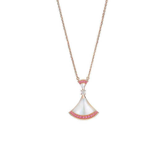 [Jesse jewelry]DREAM NECKLACE MOP PINK DIAMOND