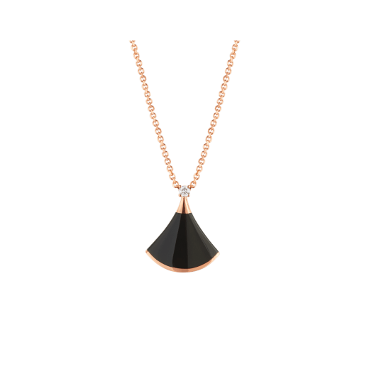 [Jesse jewelry]DREAM NECKLACE ONYX 1 DIAMOND