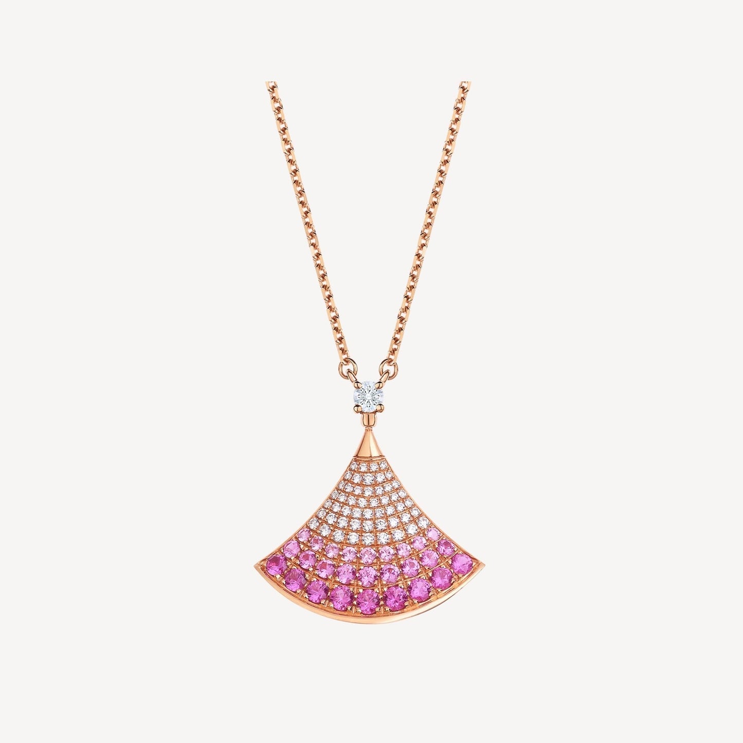 [Jesse jewelry]DREAM NECKLACE PINK GOLD PINK DIAMOND