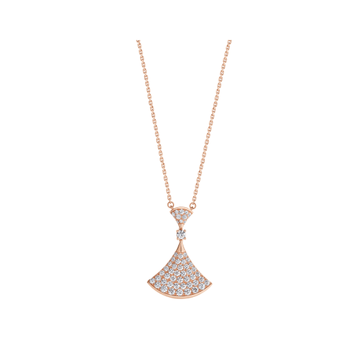 [Jesse jewelry]DREAM NECKLACE PINK GOLD FULL DIAMOND