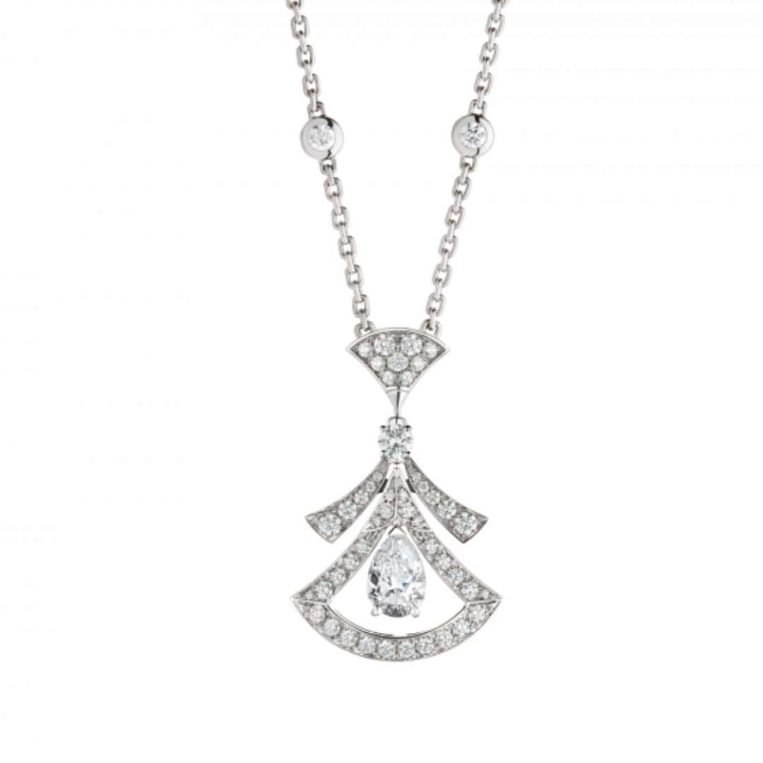 [Jesse jewelry]DREAM NECKLACE WHITE DIAMOND SILVER