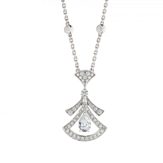 [Jesse jewelry]DREAM NECKLACE WHITE DIAMOND SILVER