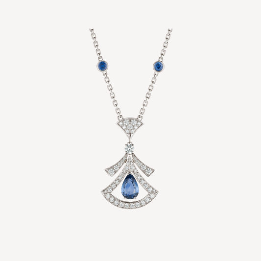 [Jesse jewelry]DREAM NECKLACE AGATE DIAMOND SILVER