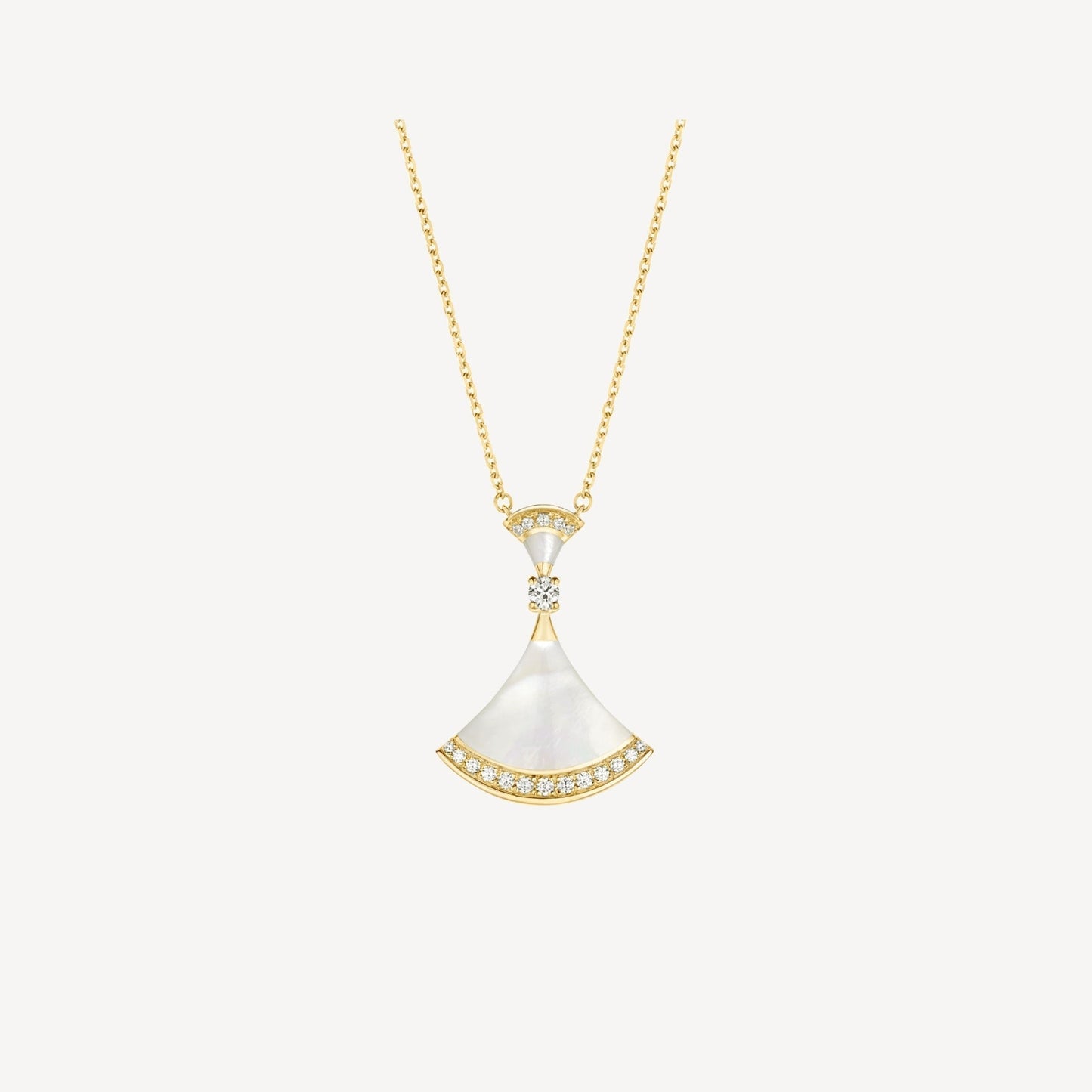 [Jesse jewelry]DREAM NECKLACE MOP GOLD DIAMOND