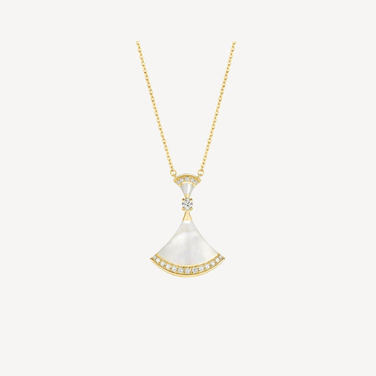 [Jesse jewelry]DREAM NECKLACE MOP GOLD DIAMOND