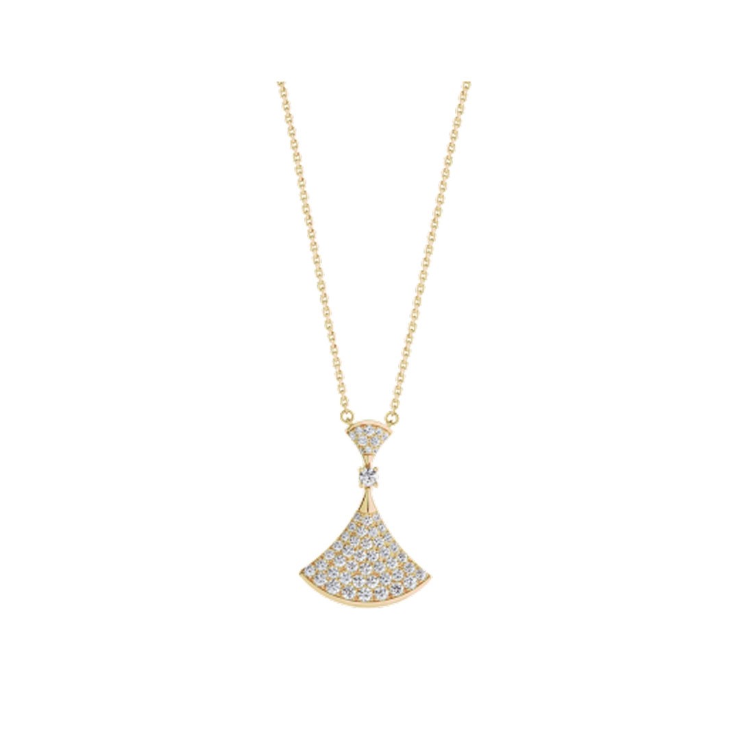 [Jesse jewelry]DREAM NECKLACE GOLD FULL DIAMOND