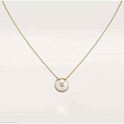 [Jesse jewelry]AMULETTE ROSE GOLD MOP NECKLACE
