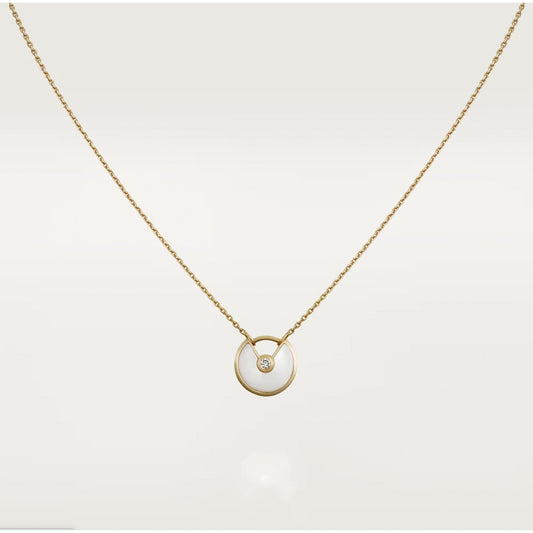 [Jesse jewelry]AMULETTE ROSE GOLD MOP NECKLACE