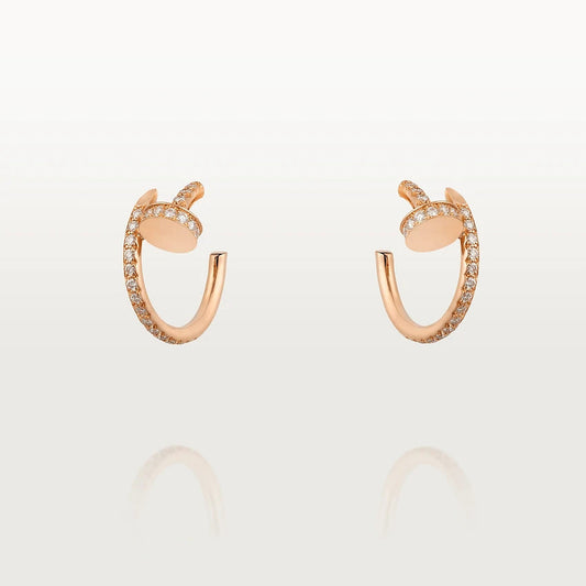 [Jesse jewelry]JUSTE EARRINGS 12.75MM PINK GOLD DIAMOND