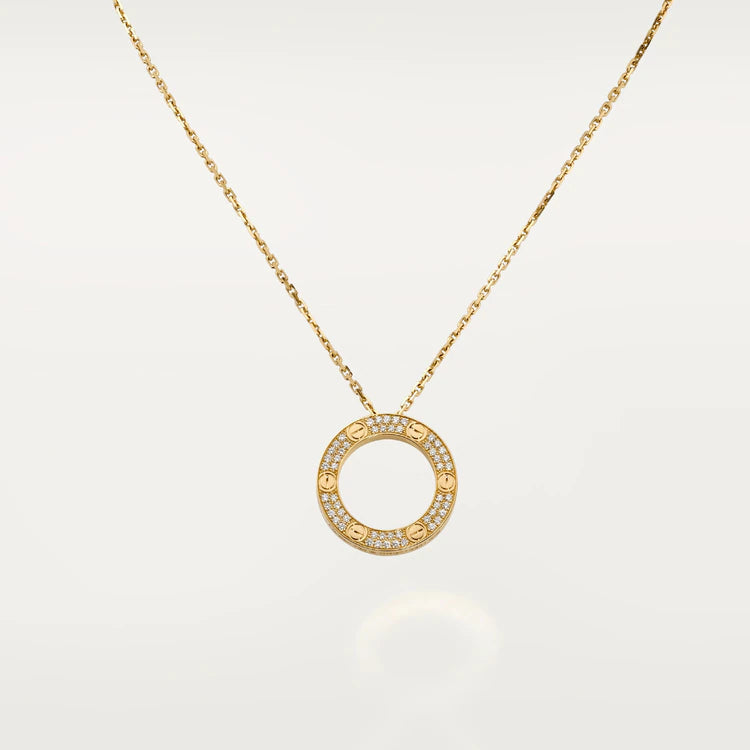 [Jesse jewelry]LOVE NECKLACE ADJUSTABLE ROSE GOLD