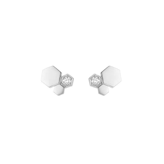 [Jesse jewelry]BEE LOVE SILVER DIAMOND EARRINGS