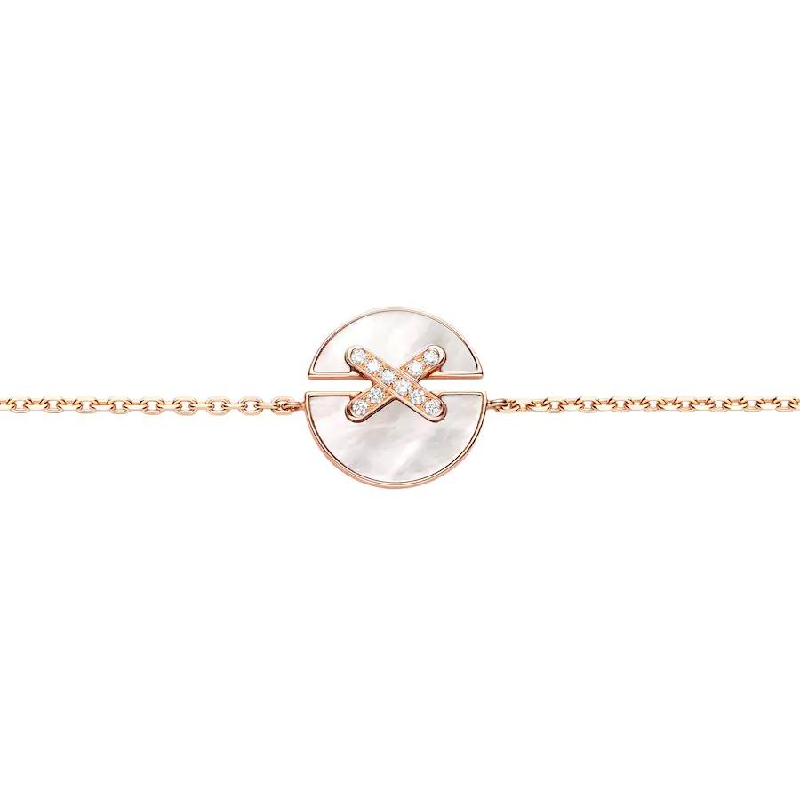 [Jesse jewelry]JEUX DE BRACELET MOP PINK GOLD DIAMONDS