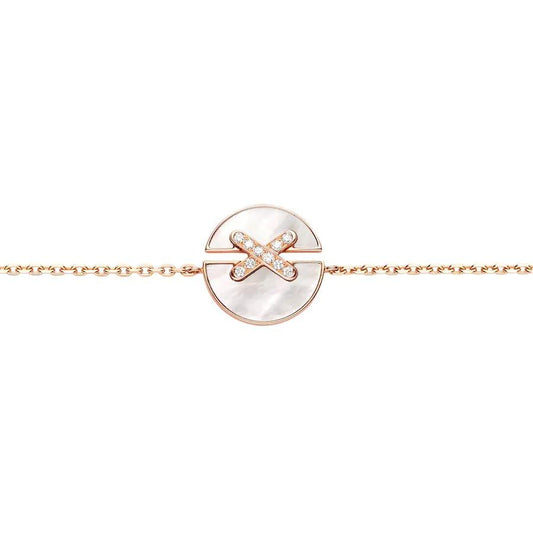 [Jesse jewelry]JEUX DE BRACELET MOP PINK GOLD DIAMONDS