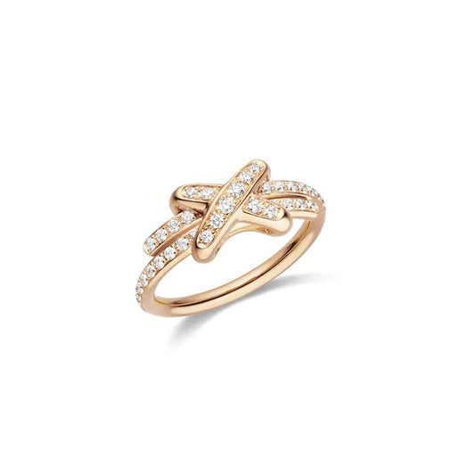 [Jesse jewelry]JEUX DE RING PINK GOLD DIAMOND