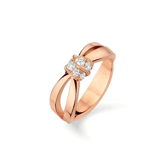 [Jesse jewelry]LIENS RING PINK GOLD DIAMOND